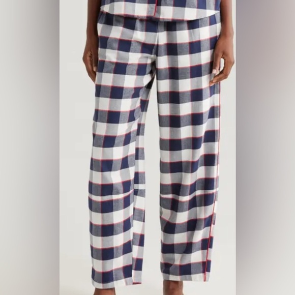 Lunya Check Alpine Plaid Flannel Pajama Pants Size Small - Picture 1 of 8